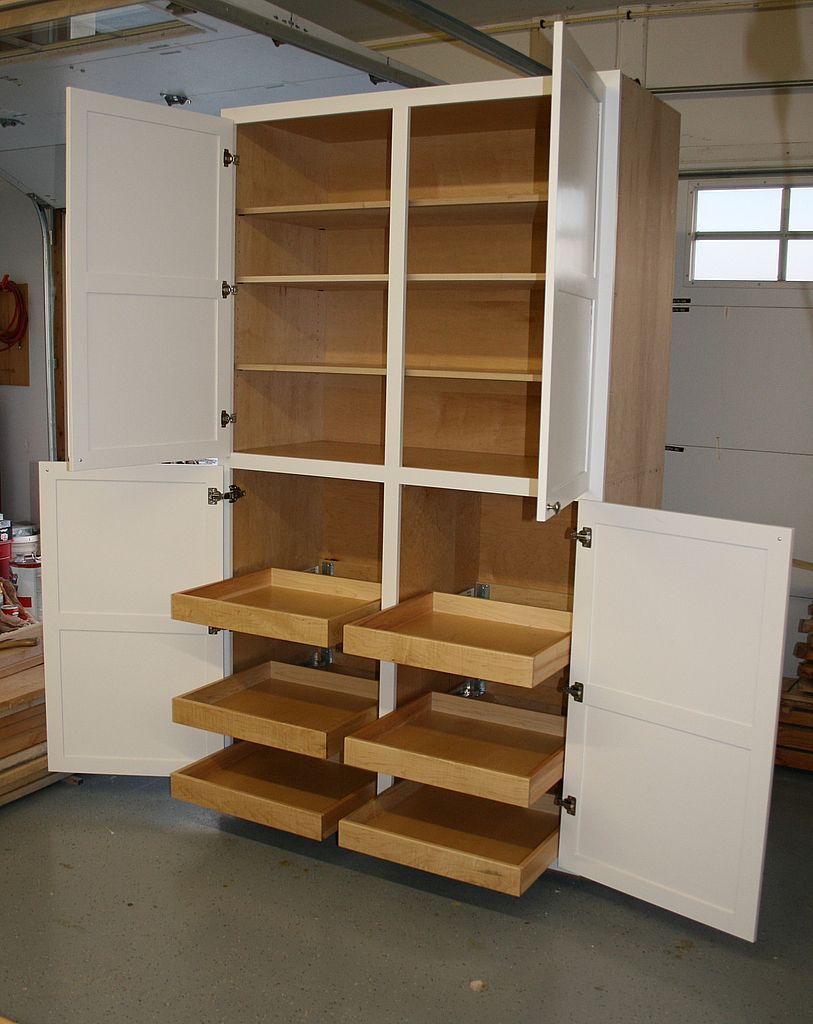 Custom maple pantry